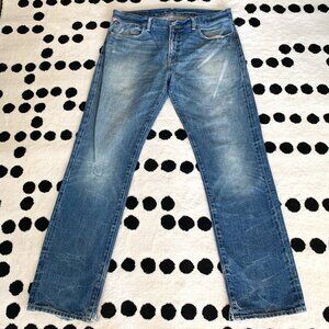 Denim & Supply Ralph Lauren Distressed Denim Straight Leg Jeans